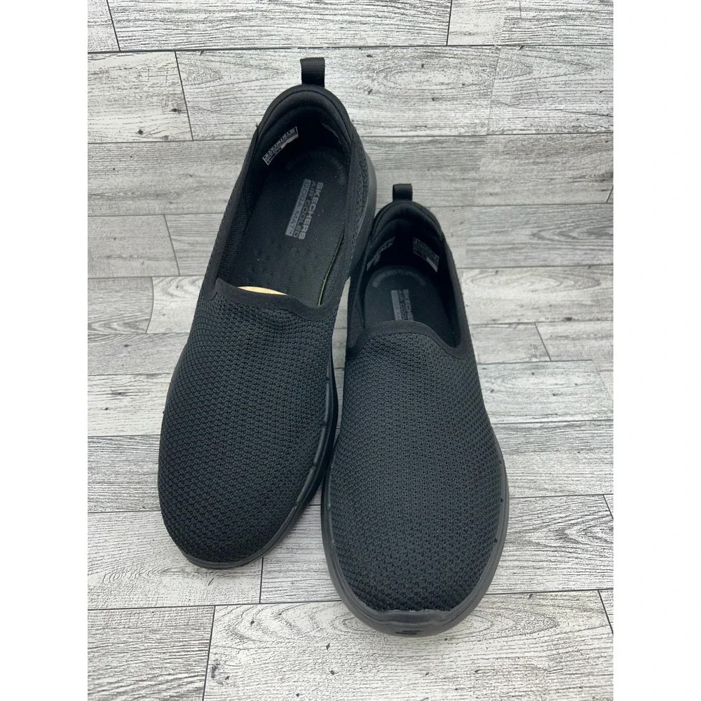 Skechers Go Walk Joy Black Mesh Slip On Walking Shoes 124505 Women 9